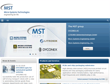 Tablet Screenshot of mst.com